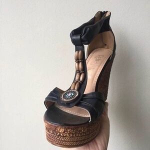 Black platform / wedges